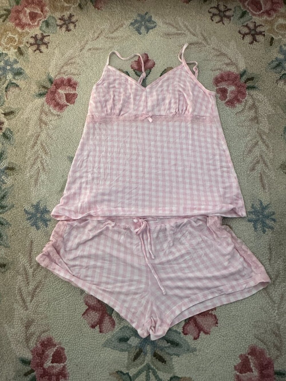 Vintage La Vie en Rose Pajama Set